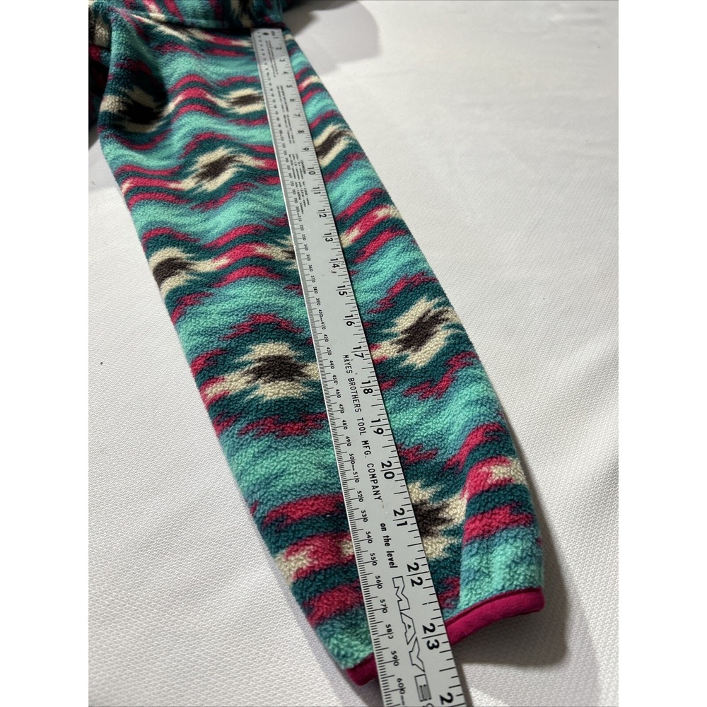 Patagonia Synchilla Fleece Snap T Pullover Women's Sz M  Wild Desert Aztec Green - Picture 6 of 9